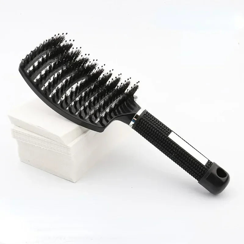 Nylon Detangling Hairbrush for Wet & Curly Hair