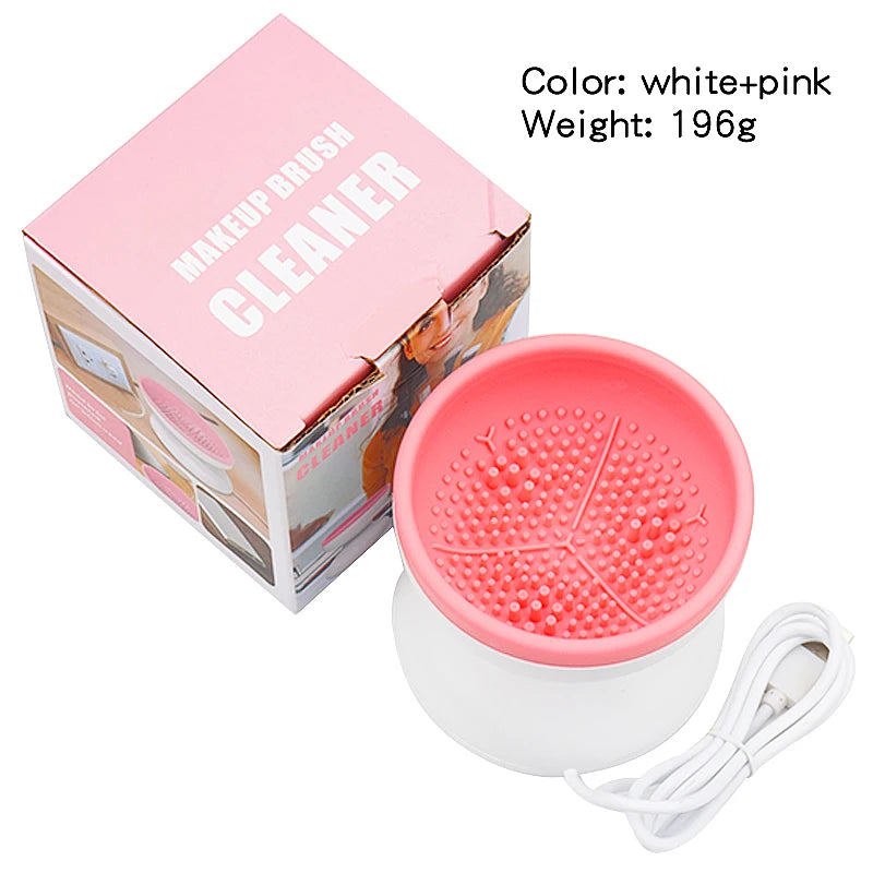 USB Electric Makeup Brush Cleaner – Automatic Silicone Cosmetic Brush Washer & Dryer