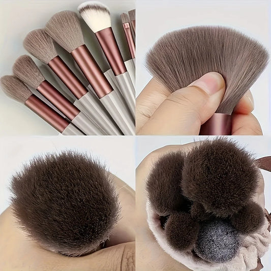 Ultra soft makeup brush set