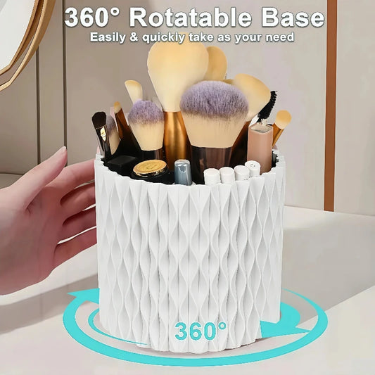 Multi-functional cosmetic storage organizer for desktop and bathroom