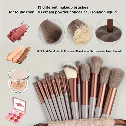 Ultra soft makeup brush set