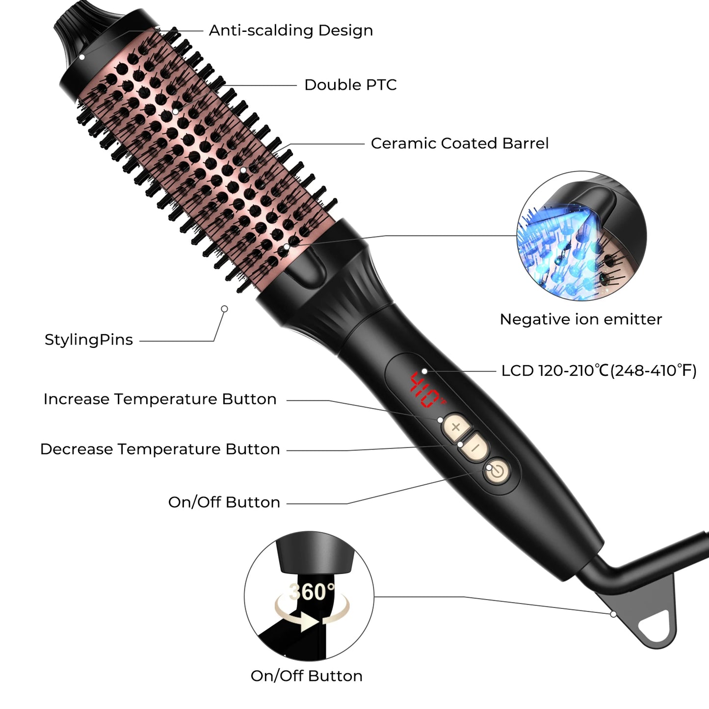 Thermal One-Step Hot Air Brush
