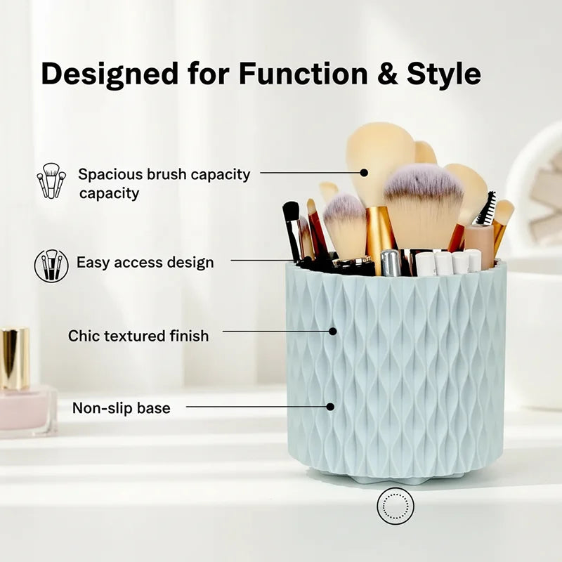 Multi-functional cosmetic storage organizer for desktop and bathroom
