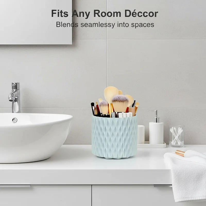 Multi-functional cosmetic storage organizer for desktop and bathroom