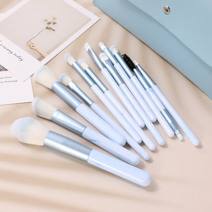 12-Piece Professional Makeup Brush Kit – Powder & Foundation for Expert Artists