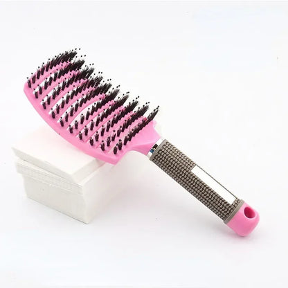 Nylon Detangling Hairbrush for Wet & Curly Hair