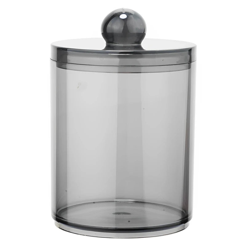 Transparent acrylic cotton swab storage box for makeup tools