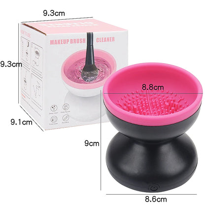 USB Electric Makeup Brush Cleaner – Automatic Silicone Cosmetic Brush Washer & Dryer