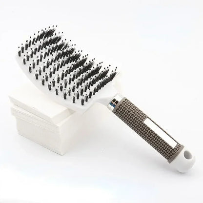 Nylon Detangling Hairbrush for Wet & Curly Hair