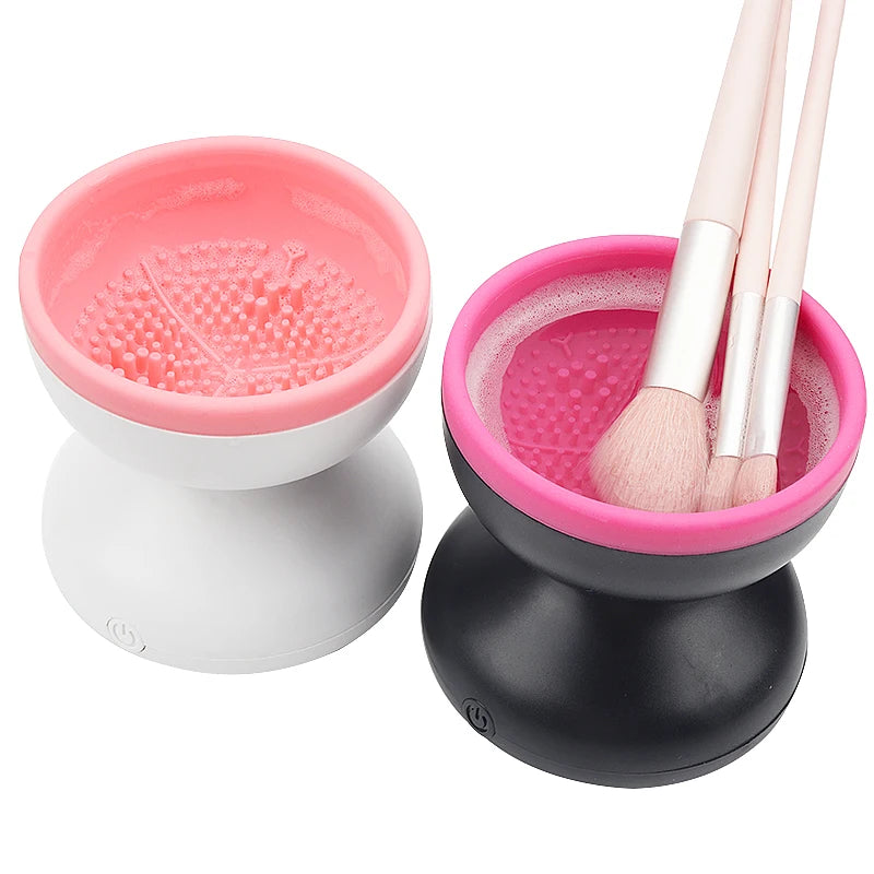 USB Electric Makeup Brush Cleaner – Automatic Silicone Cosmetic Brush Washer & Dryer