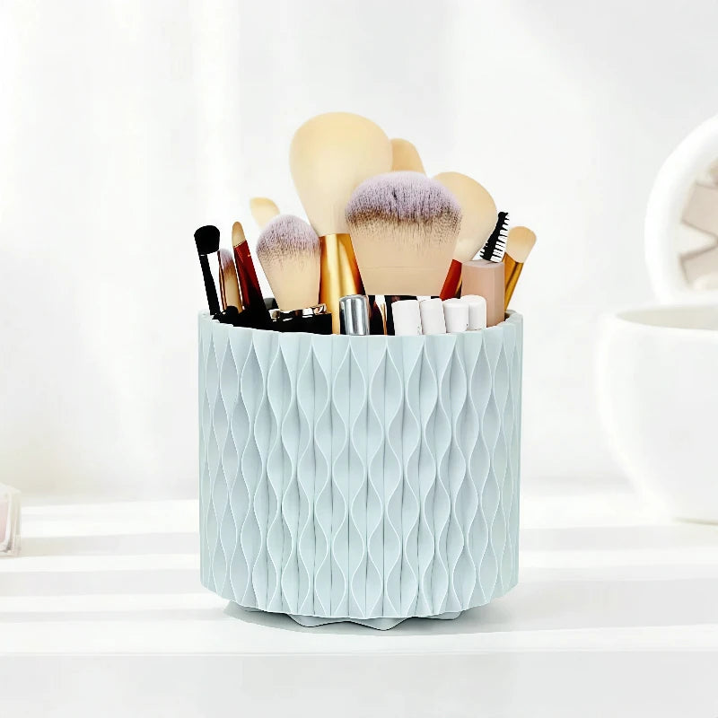 Multi-functional cosmetic storage organizer for desktop and bathroom