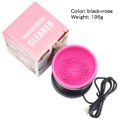 USB Electric Makeup Brush Cleaner – Automatic Silicone Cosmetic Brush Washer & Dryer