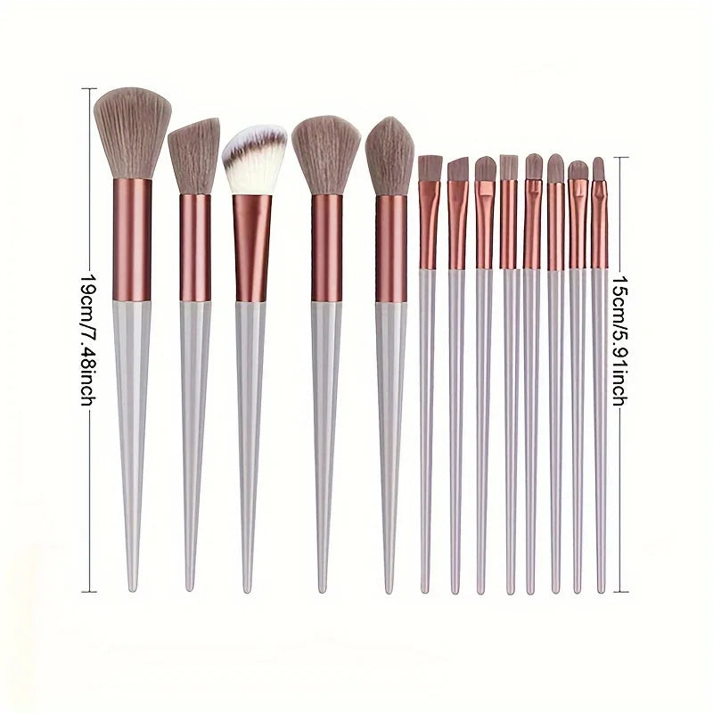 Ultra soft makeup brush set