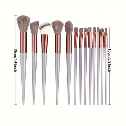 Ultra soft makeup brush set