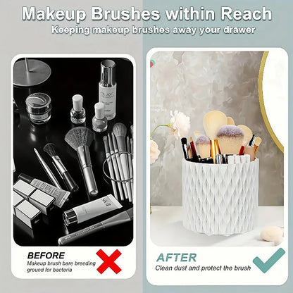 Multi-functional cosmetic storage organizer for desktop and bathroom